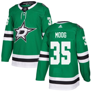 Authentic Adidas Men's Andy Moog Dallas Stars Home Jersey - Green