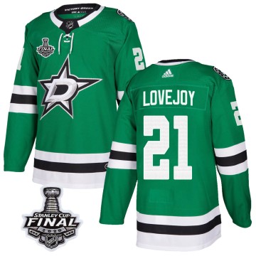 Authentic Adidas Men's Ben Lovejoy Dallas Stars Home 2020 Stanley Cup Final Bound Jersey - Green