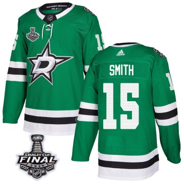 Authentic Adidas Men's Bobby Smith Dallas Stars Home 2020 Stanley Cup Final Bound Jersey - Green