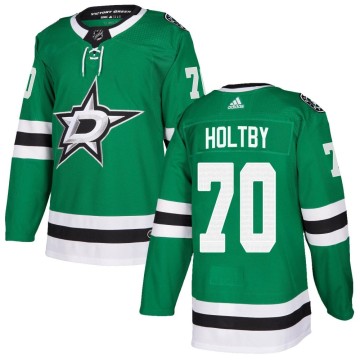 Authentic Adidas Men's Braden Holtby Dallas Stars Home Jersey - Green