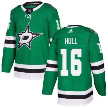 Authentic Adidas Men's Brett Hull Dallas Stars Home Jersey - Green