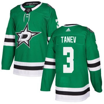 Authentic Adidas Men's Chris Tanev Dallas Stars Home Jersey - Green