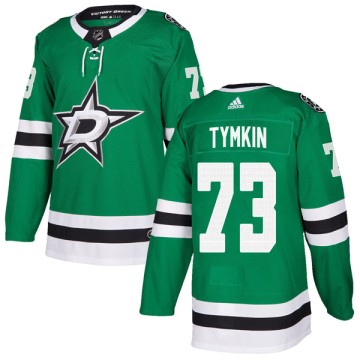 Authentic Adidas Men's Cole Tymkin Dallas Stars Home Jersey - Green