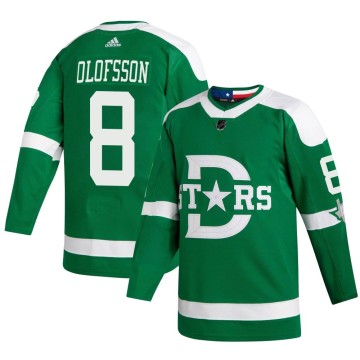 Authentic Adidas Men's Fredrik Olofsson Dallas Stars 2020 Winter Classic Player Jersey - Green