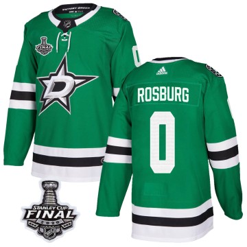 Authentic Adidas Men's Jerad Rosburg Dallas Stars Home 2020 Stanley Cup Final Bound Jersey - Green