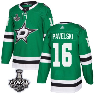Authentic Adidas Men's Joe Pavelski Dallas Stars Home 2020 Stanley Cup Final Bound Jersey - Green