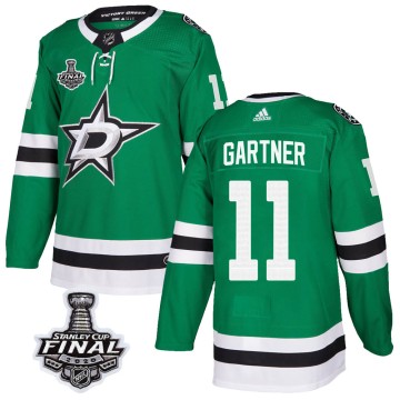 Authentic Adidas Men's Mike Gartner Dallas Stars Home 2020 Stanley Cup Final Bound Jersey - Green