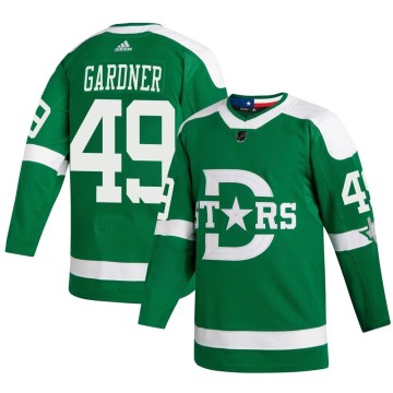 Authentic Adidas Men's Rhett Gardner Dallas Stars 2020 Winter Classic Player Jersey - Green