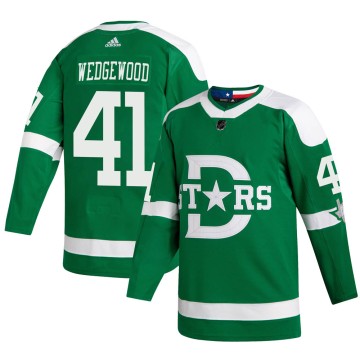 Authentic Adidas Men's Scott Wedgewood Dallas Stars 2020 Winter Classic Player Jersey - Green