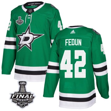 Authentic Adidas Men's Taylor Fedun Dallas Stars Home 2020 Stanley Cup Final Bound Jersey - Green