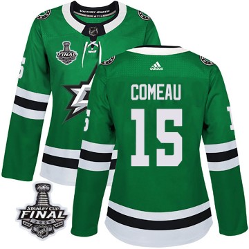 Authentic Adidas Women's Blake Comeau Dallas Stars Home 2020 Stanley Cup Final Bound Jersey - Green