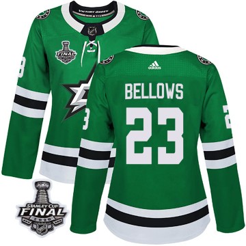 Authentic Adidas Women's Brian Bellows Dallas Stars Home 2020 Stanley Cup Final Bound Jersey - Green