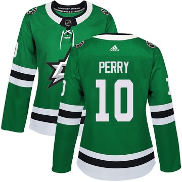 Authentic Adidas Women's Corey Perry Dallas Stars Home Jersey - Green