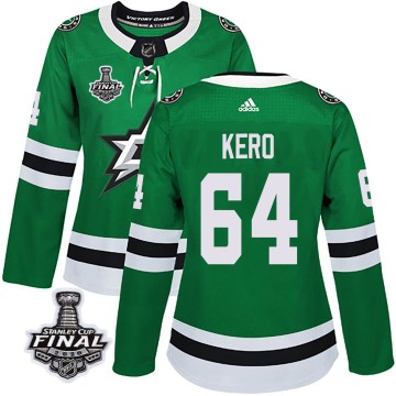 Authentic Adidas Women's Tanner Kero Dallas Stars Home 2020 Stanley Cup Final Bound Jersey - Green