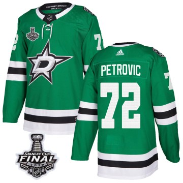 Authentic Adidas Youth Alex Petrovic Dallas Stars Home 2020 Stanley Cup Final Bound Jersey - Green
