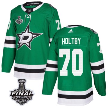 Authentic Adidas Youth Braden Holtby Dallas Stars Home 2020 Stanley Cup Final Bound Jersey - Green