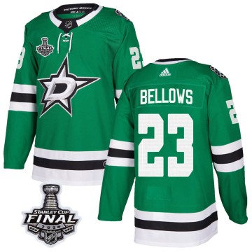 Authentic Adidas Youth Brian Bellows Dallas Stars Home 2020 Stanley Cup Final Bound Jersey - Green