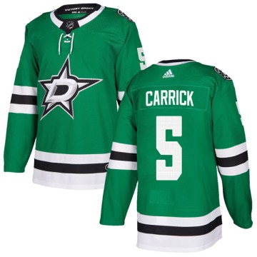 Authentic Adidas Youth Connor Carrick Dallas Stars Home Jersey - Green
