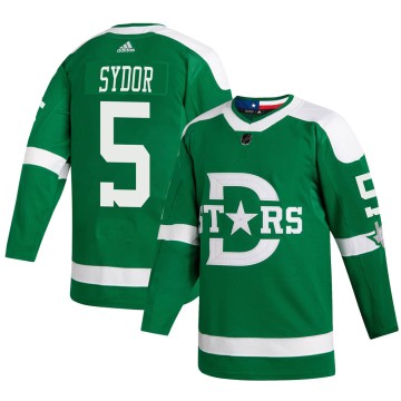 Authentic Adidas Youth Darryl Sydor Dallas Stars 2020 Winter Classic Jersey - Green