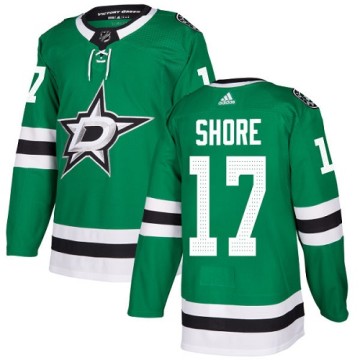 Authentic Adidas Youth Devin Shore Dallas Stars Home Jersey - Green