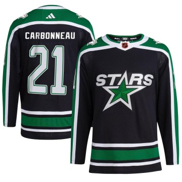 Authentic Adidas Youth Guy Carbonneau Dallas Stars Reverse Retro 2.0 Jersey - Black