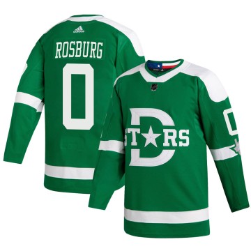 Authentic Adidas Youth Jerad Rosburg Dallas Stars 2020 Winter Classic Player Jersey - Green