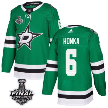 Authentic Adidas Youth Julius Honka Dallas Stars Home 2020 Stanley Cup Final Bound Jersey - Green
