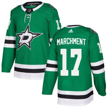 Authentic Adidas Youth Mason Marchment Dallas Stars Home Jersey - Green