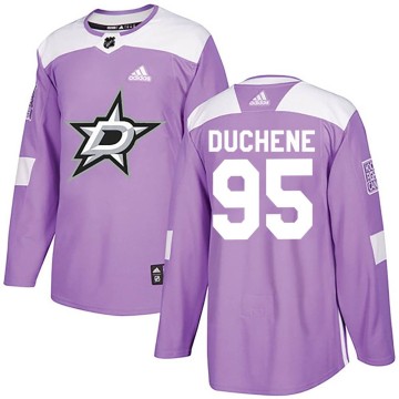 Authentic Adidas Youth Matt Duchene Dallas Stars Fights Cancer Practice Jersey - Purple