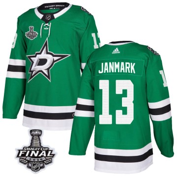 Authentic Adidas Youth Mattias Janmark Dallas Stars Home 2020 Stanley Cup Final Bound Jersey - Green