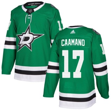 Authentic Adidas Youth Nick Caamano Dallas Stars Home Jersey - Green