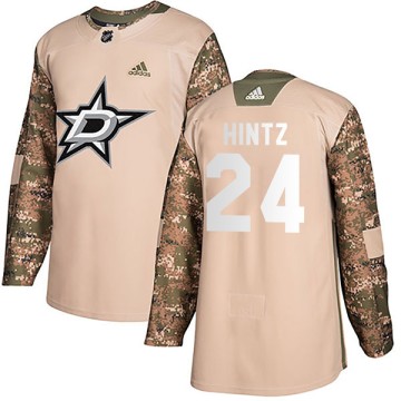 Authentic Adidas Youth Roope Hintz Dallas Stars Veterans Day Practice Jersey - Camo