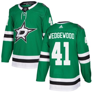 Authentic Adidas Youth Scott Wedgewood Dallas Stars Home Jersey - Green