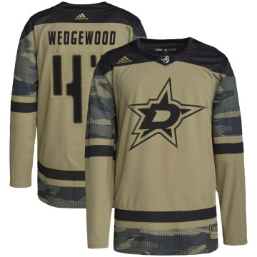 Authentic Adidas Youth Scott Wedgewood Dallas Stars Military Appreciation Practice Jersey - Camo