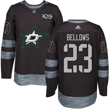 Authentic Youth Brian Bellows Dallas Stars 1917-2017 100th Anniversary Jersey - Black