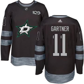 Authentic Youth Mike Gartner Dallas Stars 1917-2017 100th Anniversary Jersey - Black