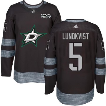 Authentic Youth Nils Lundkvist Dallas Stars 1917-2017 100th Anniversary Jersey - Black
