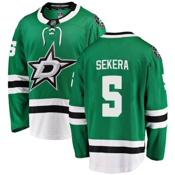 Breakaway Fanatics Branded Men's Andrej Sekera Dallas Stars Home Jersey - Green