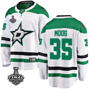 Breakaway Fanatics Branded Men's Andy Moog Dallas Stars Away 2020 Stanley Cup Final Bound Jersey - White