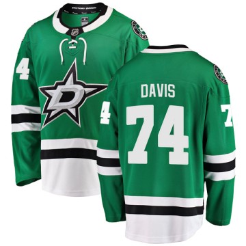 Breakaway Fanatics Branded Men's Brett Davis Dallas Stars Home Jersey - Green