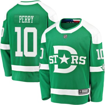 Breakaway Fanatics Branded Men's Corey Perry Dallas Stars 2020 Winter Classic Jersey - Green