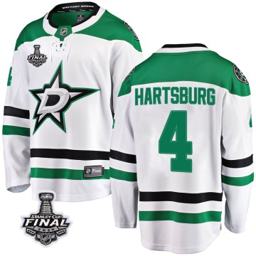 Breakaway Fanatics Branded Men's Craig Hartsburg Dallas Stars Away 2020 Stanley Cup Final Bound Jersey - White