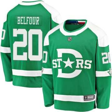 Breakaway Fanatics Branded Men's Ed Belfour Dallas Stars 2020 Winter Classic Jersey - Green