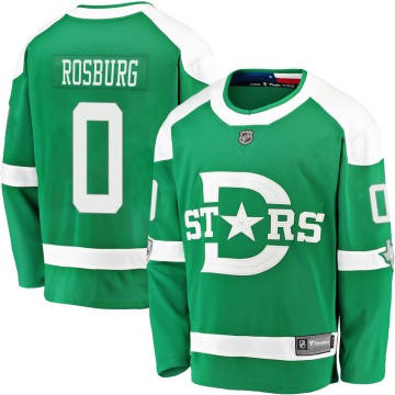 Breakaway Fanatics Branded Men's Jerad Rosburg Dallas Stars 2020 Winter Classic Player Jersey - Green