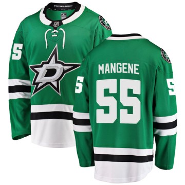 Breakaway Fanatics Branded Men's Matt Mangene Dallas Stars Home Jersey - Green