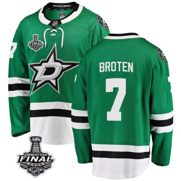 Breakaway Fanatics Branded Men's Neal Broten Dallas Stars Home 2020 Stanley Cup Final Bound Jersey - Green