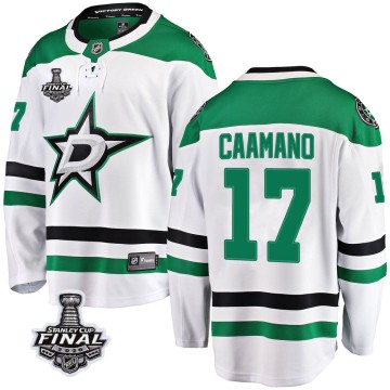 Breakaway Fanatics Branded Men's Nick Caamano Dallas Stars Away 2020 Stanley Cup Final Bound Jersey - White