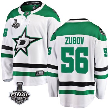 Breakaway Fanatics Branded Men's Sergei Zubov Dallas Stars Away 2020 Stanley Cup Final Bound Jersey - White