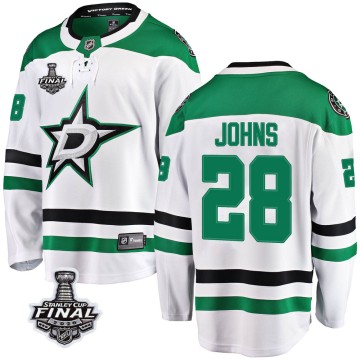Breakaway Fanatics Branded Men's Stephen Johns Dallas Stars Away 2020 Stanley Cup Final Bound Jersey - White