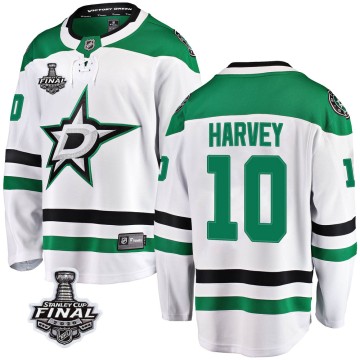 Breakaway Fanatics Branded Men's Todd Harvey Dallas Stars Away 2020 Stanley Cup Final Bound Jersey - White